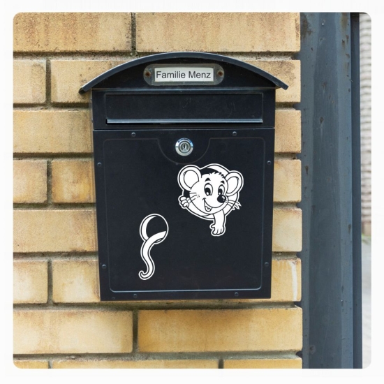 Briefkastenaufkleber Maus Briefkasten Aufkleber Sticker B014